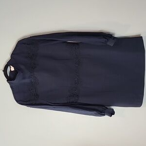 Anthropologie Keepsake the Label Dress Sheer Sleeve Lace Gilded‎ Embroidered